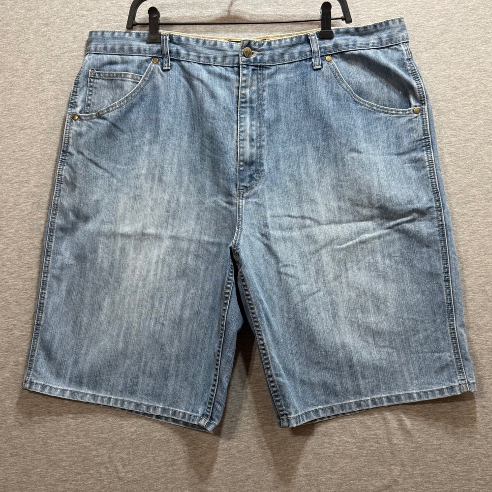 Champs Denim Shorts Mens 40 Blue Classic Relaxed Fit Light Wash Streetwear